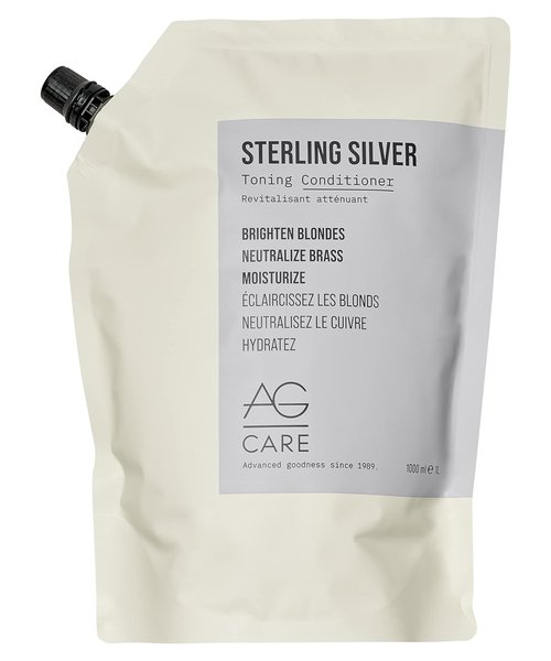AG Care Sterling Silver Toning Conditioner - 33.8 Fl Oz | Enhance Shine & Neutralize Brassiness