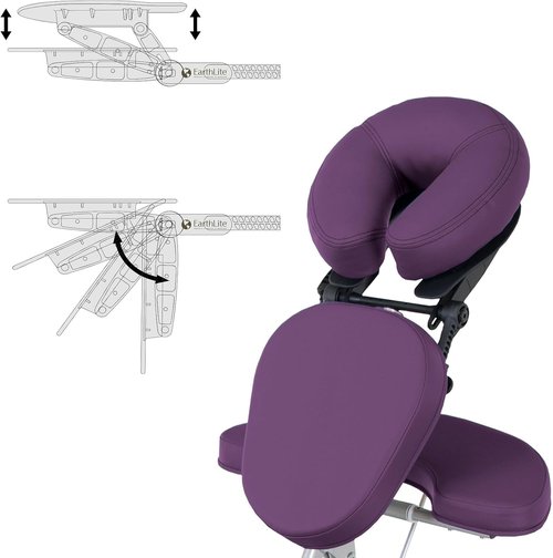 Earthlite Portable Massage Chair Package Vortex - Lightweight, Compact Design with Carry Case & Sternum Pad (15lbs)