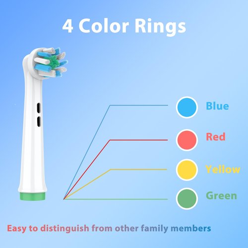 Caslynor Replacement Heads Compatible with Oral B Braun Pro 100, 500, 1000, Vitality, Smart, Genius, Cross Bristles for Deeper Plaque Removal, Pack of 12 Electric Toothbrush Heads Refills, White