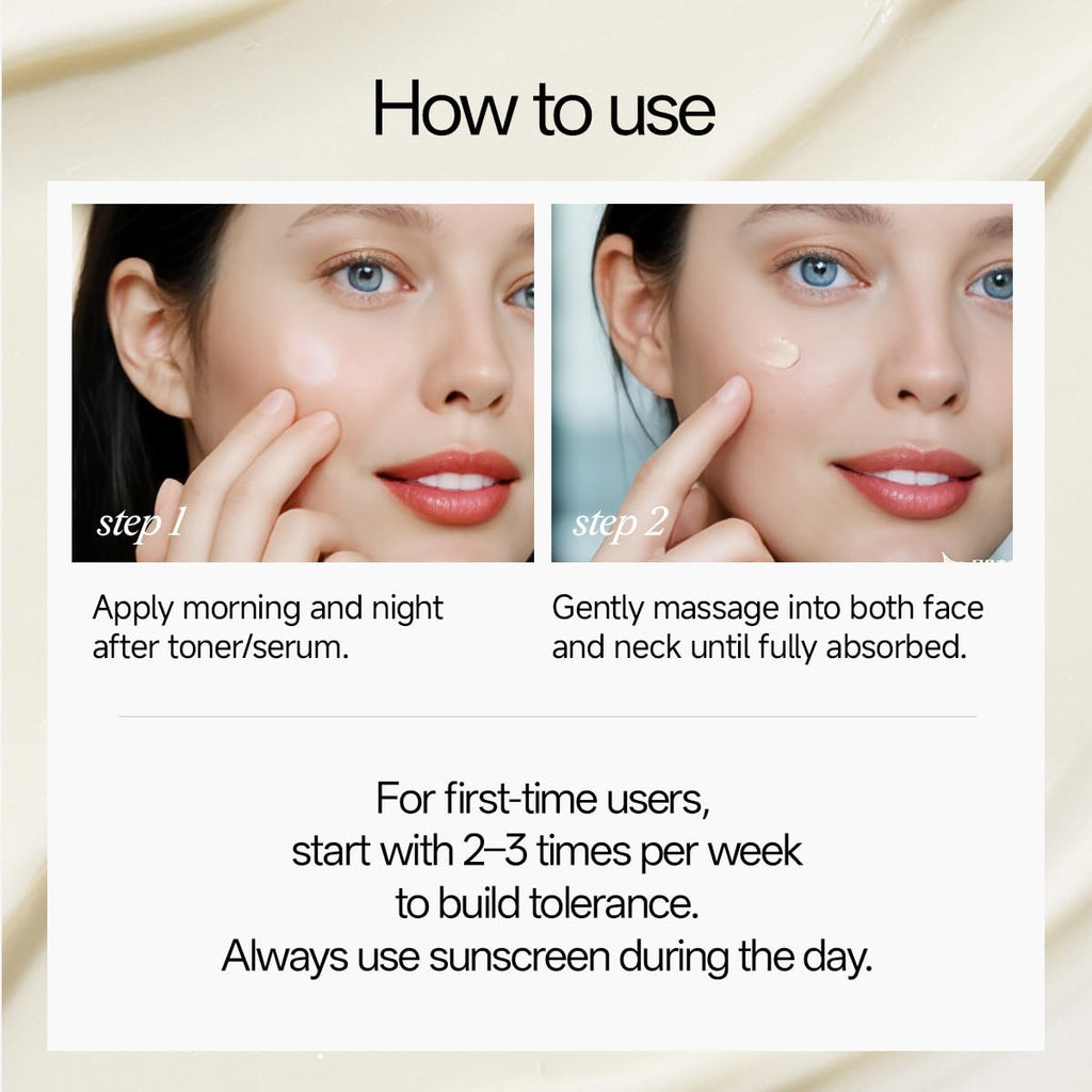 WNP Gentle Retinol Cream - Anti-Aging Night Moisturizer for Sensitive Skin | Hydrating Face & Neck Cream with Ceramides, Peptides, Pro-Xylane