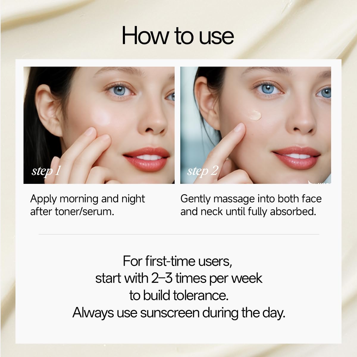 WNP Gentle Retinol Cream - Anti-Aging Night Moisturizer for Sensitive Skin | Hydrating Face & Neck Cream with Ceramides, Peptides, Pro-Xylane