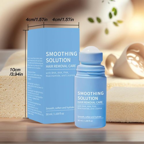 Ingrown Hair Roll On for Bikini Area, Legs & Underarms - Razor Bump Stopper & After Shave Repair Serum with Salicylic Acid -Improves Skin Texture- 50ml (1.69 fl oz) Treatment for Women