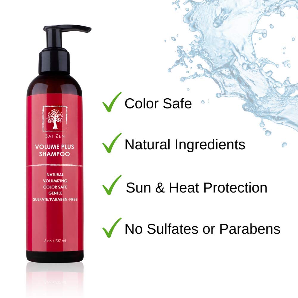 Volume Plus Shampoo - Anti-Thinning & Volumizing Formula | Sulfate & Paraben Free | 8 oz for All Hair Types