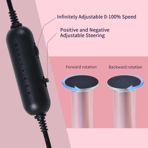 AprElm 4.8IN Longer Electric Foot Callus Remover with 120pcs Sandpaper Discs, Professional Aluminum Callus Remover for Feet, Stepless Speed Control Pedicure Tools for Dead Skin (Black-pro)
