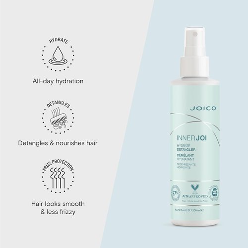 Joico InnerJoi Hydrate Detangler - Moisturizing Solution for Dry, Tangled Hair | Vegan & Sulfate-Free
