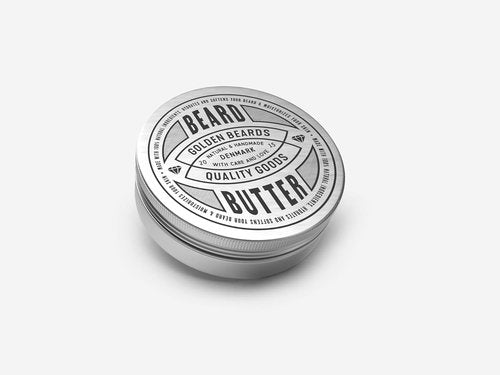 Golden Beards Kobenhavn Beard Butter - Unscented Natural Blend with Cocoa, Shea & Coconut Oils - 100ml Vegan Softener for Hydration & Volume