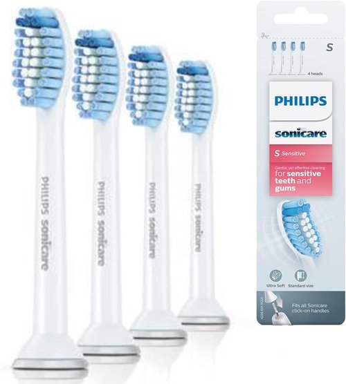 Philips Sonicare Sensitive Brush Heads - Gentle Cleaning for Sensitive Gums | 2-Pack