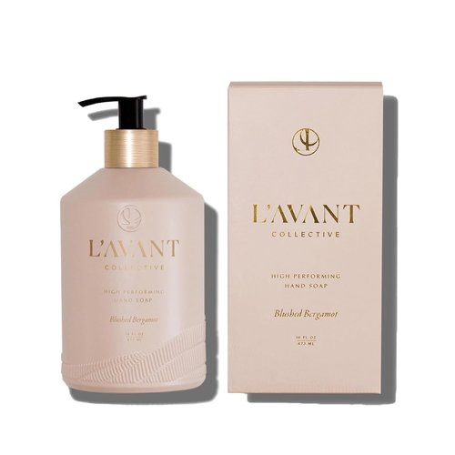 L'AVANT Collective Hand Soap - Luxurious Bergamot & Orange Blossom | 16 Fl Oz Reusable Glass Bottle