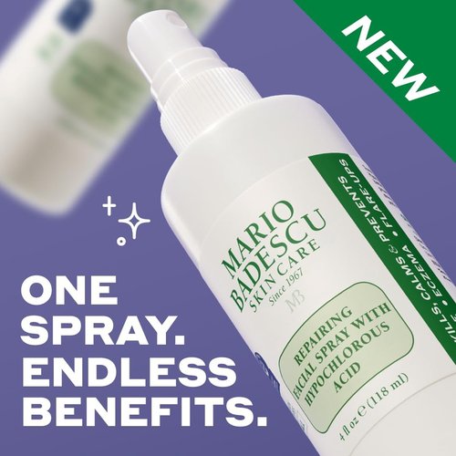 Mario Badescu Repairing HOCl Facial Spray - Soothes Irritated Skin & Reduces Redness | pH Balancing, Fragrance-Free
