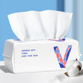 vuacepe Face Towels Disposable Cotton Facial Towels, 100 Count Biodegradable Soft Dry Facial Tissue, Drying Tissue for Skin Care, Makeup Remover, Disposable Face Cloths for Washing