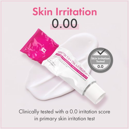 TOSOWOONG Arbutin 7% + Tranexamic Acid 4% Cream, 70,000ppm Arbutin, 40,000ppm TXA, Niacinamide, Glutathione, Dark Spots, Freckle, Blemishes, Pigmentation, Korean Skin Care, 50ml, 1.69 fl.oz.