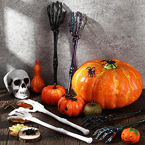 Halloween Skeleton Hand Salad Tongs Set - Spooky Kitchen Utensils for Party