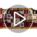 Plaid Horseshoe Roses Table Runner 13x72 Inch for Kitchen Dining Home Decor