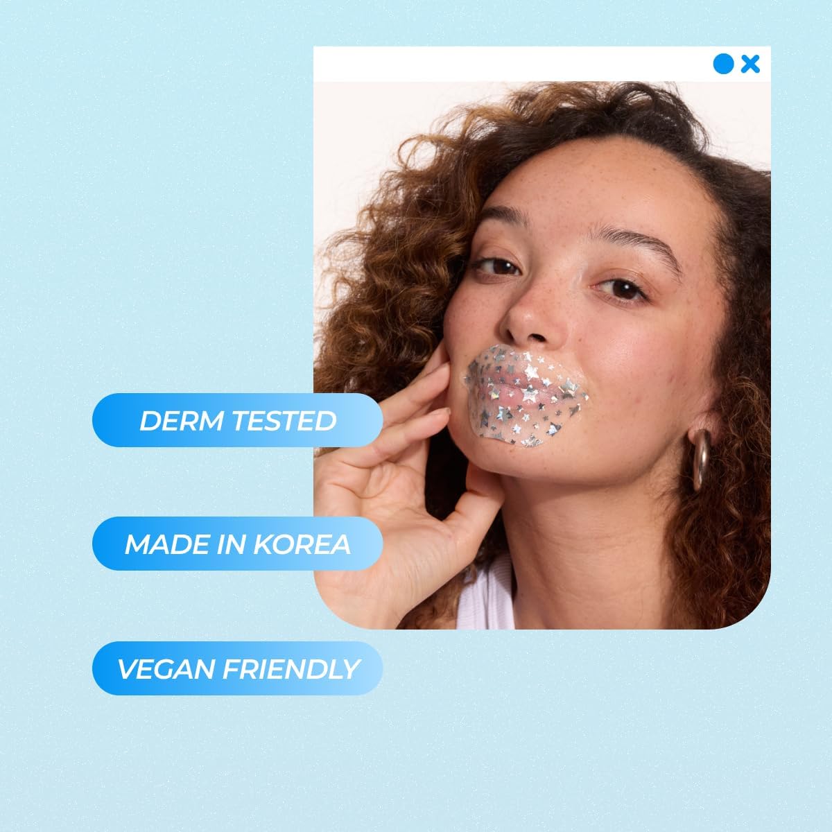 Vitamasques Lip Mask | 3-Pack Birthday Cake Collagen Sheets for Hydration & Repair - Vegan & Cruelty-Free