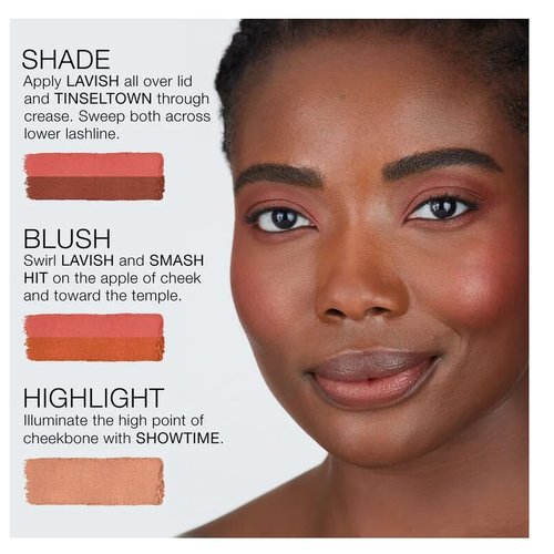 Nars Pure Luxury Light Reflecting Cheek & Eye Palette II - Medium to Deep | 5 Shades for Radiant Glow