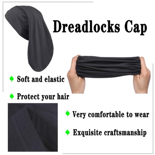 Leeven 4 Pieces Shower cap for Women Dreadlock Cap