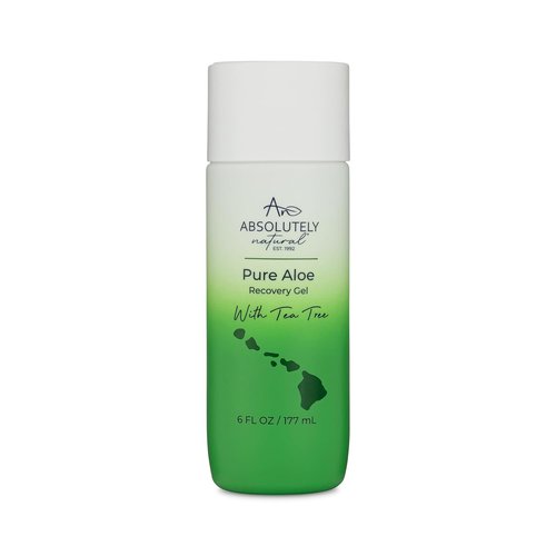 Absolutely Natural - 100% Pure Aloe Vera Gel for Sunburn Relief & Rashes | Premium 6 oz Lotion with Vitamin E