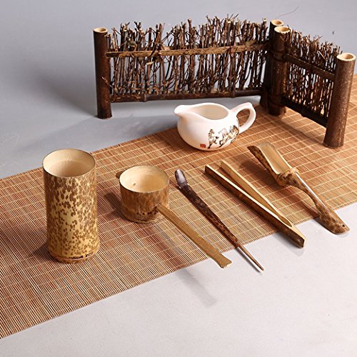 Natural Bamboo Tea Ceremony Table Mat - 59-Inch Handmade Placemat & Decor