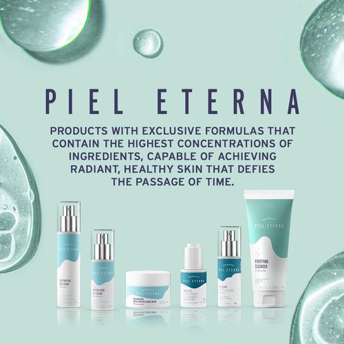 Santo Remedio, Piel Eterna, Purifying Cleanser, Removes Impurities and Provides Antioxidants, Contains Essential Ceramides, Green Tea, Aloe, Vitamin E, For All Skin Types, 6 Fl. Oz. / 180 ml
