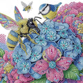 Diamond Painting Kit for Adults Bee & Hydrangea Special Shape 12x12in - DIY Wall Art Gift