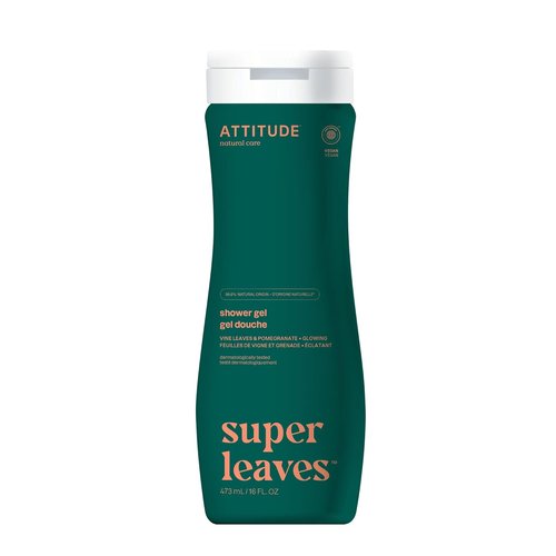 ATTITUDE Body Wash - EWG Verified Vegan Shower Gel with Red Vine Leaves | 16 Fl Oz