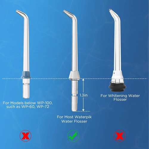 Oralphi 12PCS for Waterpik Replacement Heads, Replacement Picks Water Flosser Replacement Tips for Water Pik(6 Classic Jet Tips + Other 6 Different Tips)