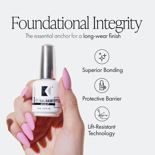 KUPA GelFinity Gel Base Coat, Superior Adhesive Bond for Long-Lasting Nail Polish, Professional UV/LED Soak-Off Foundation 8.0 Fl Oz