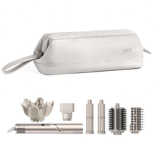 Linpr Travel Storage Bag for Dyson Airwrap/Shark Flexstyle Complete Styler and Attachments, Portable Handheld Travel Case, Waterproof Hair Dryer Carrying Case, Organizer Bag with Large Opening (Grey)