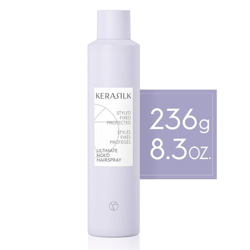 Kerasilk Ultimate Hold Hairspray for Ultra-Strong Hold & Shine, Vegan and Sulfate-Free, 300 ml