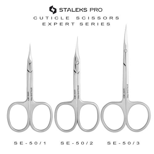 Staleks Pro Expert 50 Type 1 Professional Cuticle Scissors - Pack of 1 - Model SE-50/1