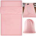 Irenare Self Tan Sleep Sack Reusable Body Self Tanners Lightweight Breathable Tanning Sleeping Sac for Bed Travel Sleeping Bag (Pink)