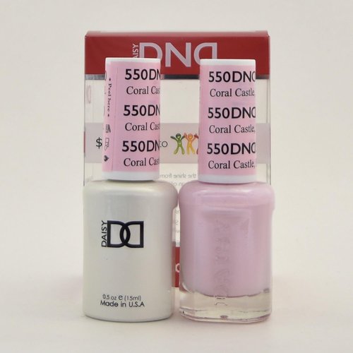 DND Gel Coral Castle Gel #550 - Vibrant Long-Lasting Nail Polish | Perfect for Manicures