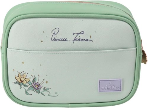 Impressions Vanity Tiana Cosmetic Pouch - Travel Makeup Bag Organizer with Zipper Pocket & Faux Leather Design