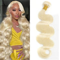 613 Blonde Body Wave Bundles Human Hair 14 Inch 613 Bundle 100% Unprocessed 12A Grade Brazilian Virgin Hair Bundles 1 Single Bundle Human Hair 613 Blonde Bundle Human Hair Extensions for Women
