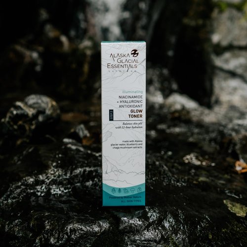 Alaska Glacial Niacinamide + Hyaluronic Glow Toner for Sensitive & Combination Skin | Refines Pores, Hydrates, Evens Tone | Antioxidant Brightening Mist – 120ml