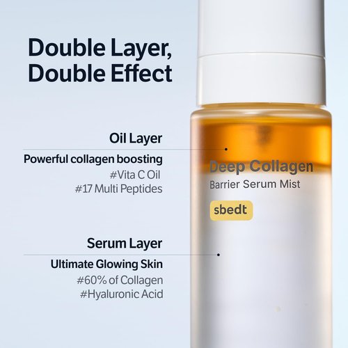 SUNGBOON EDITOR Deep Collagen Barrier Serum Mist | Hydrating Face Mist for Dry Skin | Collagen + Peptides + Vitamin C | Korean Skincare Mist, 3.38 fl oz | Valentines Day Gifts for Woman