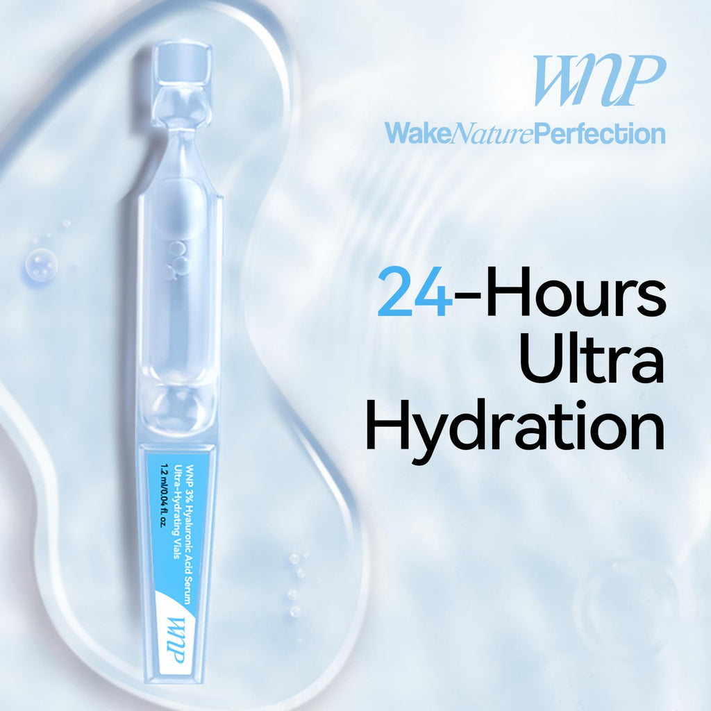 WNP serum set: Ultra Hydrating Serum 3% 4D Hyaluronic Acid +Emergency Repair Firming Oil-Suspension Serum Hydrating+Skin Repair|Single-Use Vials Skincare for Sensitiveskin 72ml