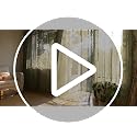 Orange Lace Curtains 55x63 Inches - 2 Panels, Halloween Sheer Floral Window Drapes - Variation of THIS listing
