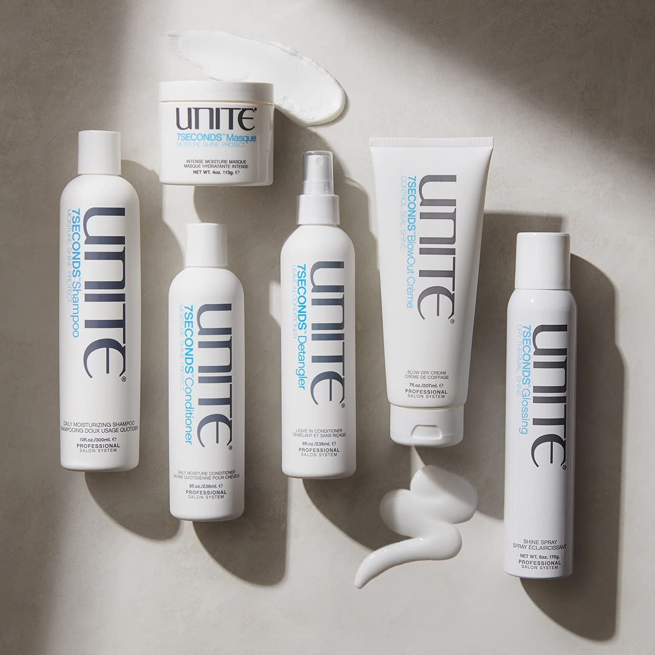 UNITE Hair – 7SECONDS BlowOut Crème – Lightweight Frizz Control & Humidity Defense – 7 Fl Oz
