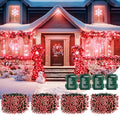 Battery Operated Christmas Fairy Lights 66FT 200 LEDs 8 Modes Waterproof 4 Pack - Red / 17 FT