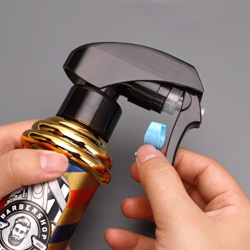 Barber Spray Bottle, Barber Stylist Fine Mist Sprayer, Refillable Container & Spray Bottle for Hairdressing, Cleaning, Plants 6.76 ounce(Golden)