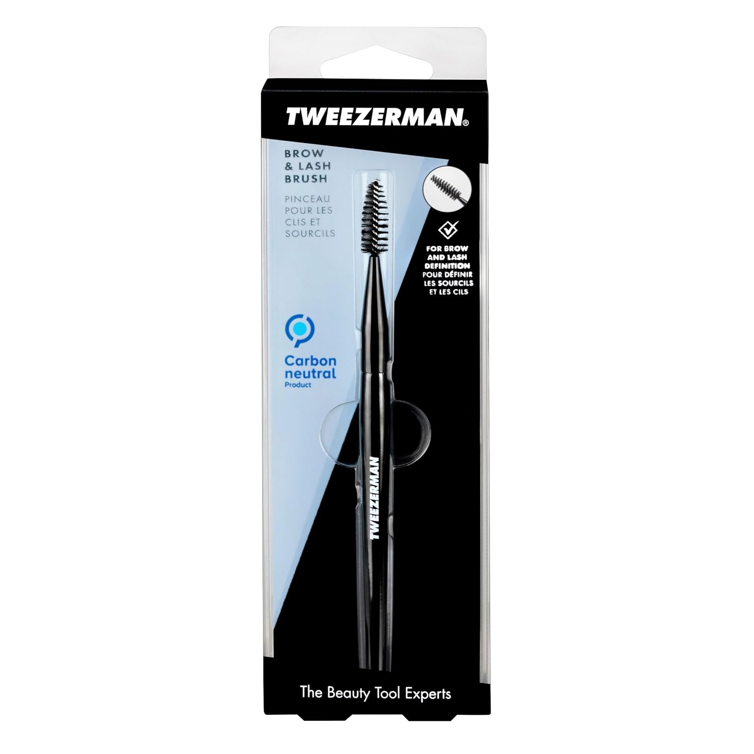 Tweezerman Brow & Lash Brush - Precision Shaping Tool for Perfectly Defined Brows & Lashes