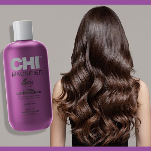 CHI Magnified Volume Conditioner - Boosts Volume, Hydrates & Strengthens Hair | Sulfate-Free, 12 Oz