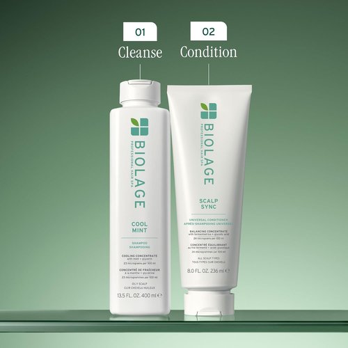 Biolage Cool Mint Shampoo - Refreshing Balancing Shampoo for Oily Scalp, Vegan & Paraben-Free