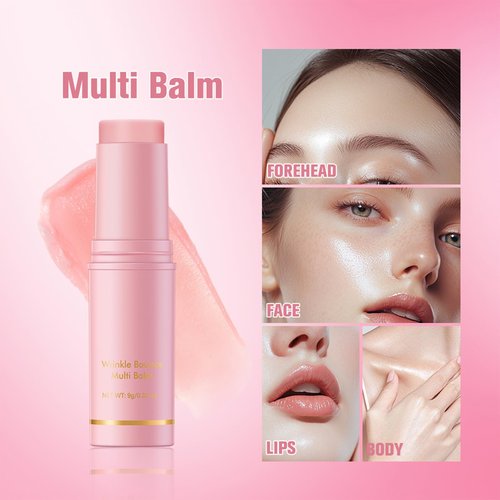 Skynest 2Pcs Wrinkle Repair Moisturizing Multi Balm Stick, Anti-wrinkle Face Eye Body Hydrating Face Moisturizer, Balm Stick Skin Collagen Moisturizer for Dry Skin