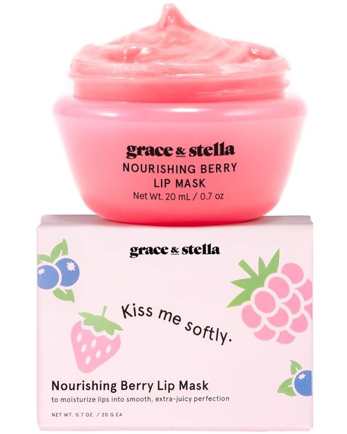Grace & Stella Lip Butter - Hydrating Lip Balm & Nourishing Lip Mask - Travel Size (1-Pack)