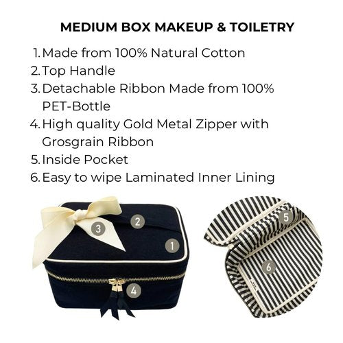 Bag-all Makeup Bag for Women | Cosmetic Bag Organizer for Girls | Makeup Pouch for Traveling | Toiletry Bags for Women | Make Up Travel Pouches | Black