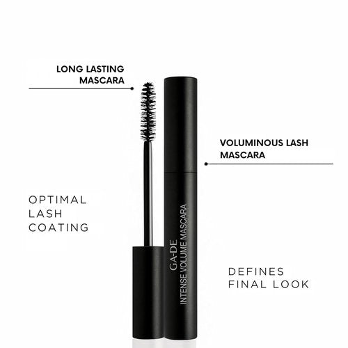 GA-DE COSMETICS Intense Volume Mascara - Deep Black Formula for Bold, Luscious Lashes