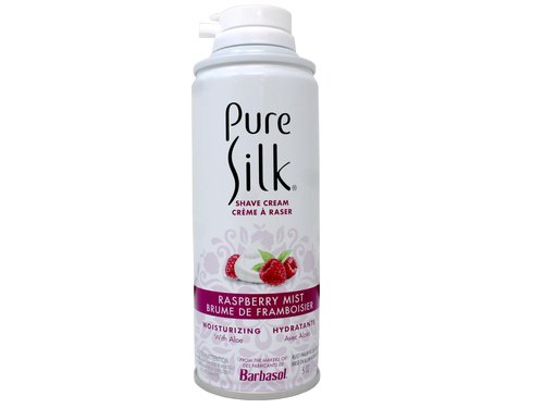Pure Silk Shave Cream with Aloe, Raspberry Mist, 5 OZ - 3 Pack