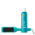 Moroccanoil Smooth Style Heated Brush & Perfect Defense Spray Bundle - Ultimate Hair Care Set